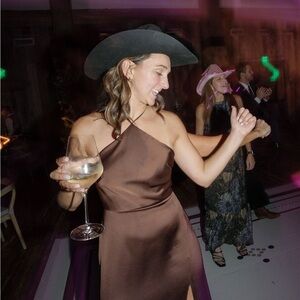 Jenny Yoo Espresso Size 8 Bridesmaid Dress